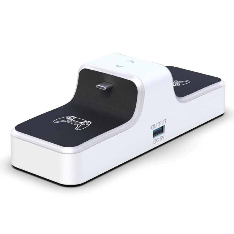PS5 Game Controller Two-Seat Charger – Dual Charging Dock with LED Indicators
