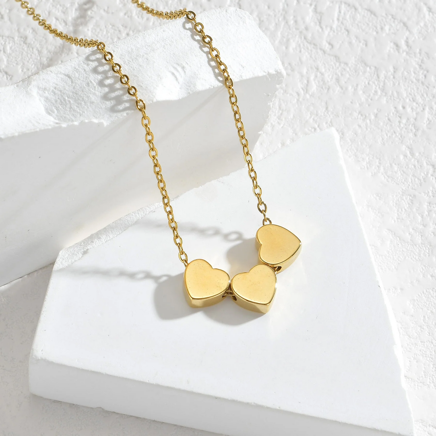 Minimalist Stainless Steel Heart Necklace – Elegant Designer Style Pendant