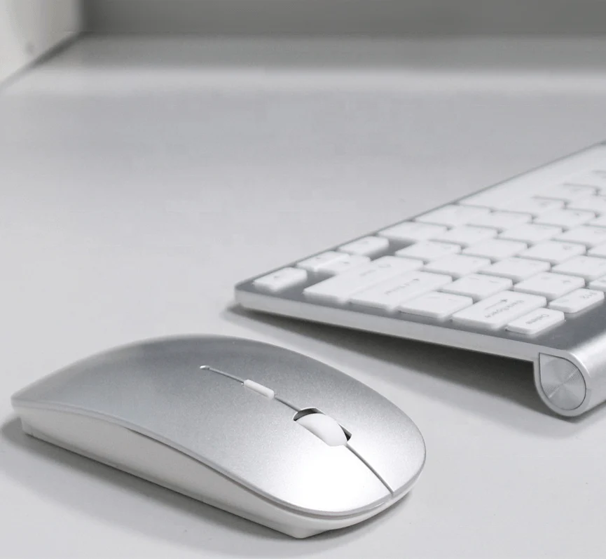Ultra-Slim Wireless Keyboard & Mouse Combo – Rechargeable with Nano Receiver