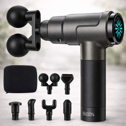Double-Head Facial Gun – Rechargeable Face &amp; Body Massage Device