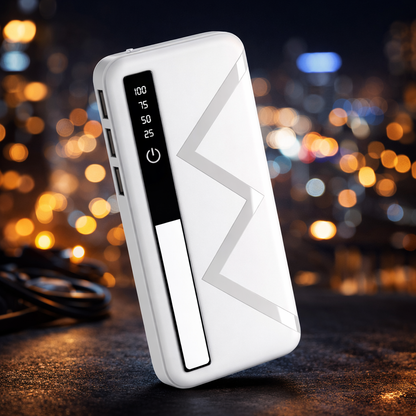 Compact Fast Charging Power Bank – 30,000mAh Portable Charger with Dual USB Output