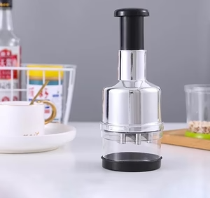 Multi-Function Manual Garlic Cutter &amp; Vegetable Chopper – Stainless Steel Clap Knife