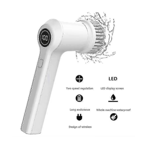 PureSpin Electric Handheld Scrubber – Rechargeable Power Cleaning Brush with Digital Display