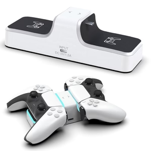 PS5 Game Controller Two-Seat Charger – Dual Charging Dock with LED Indicators