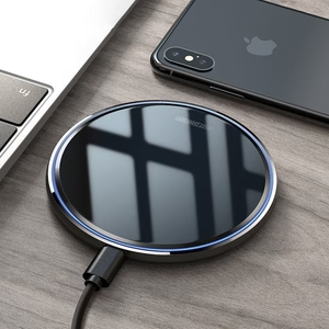 Cross-Border 10W Mirror Wireless Charger – Ultra-Slim Fast Charging Pad