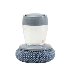 Liquid Adding Pot Washing Brush – Built-In Soap Dispenser Heavy-Duty Kitchen Scrubber