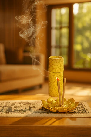 Mini Oud Incense Burner with Premium Oud Sticks – Elegant Aromatic Gift Set