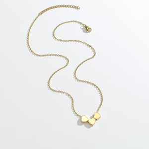 Minimalist Stainless Steel Heart Necklace – Elegant Designer Style Pendant