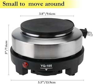 Multi-Function Electric Hot Plate Coffee Stove – 500W Portable Beverage Heater