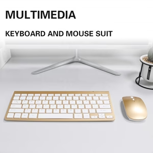 Ultra-Slim Wireless Keyboard &amp; Mouse Combo – Rechargeable with Nano Receiver