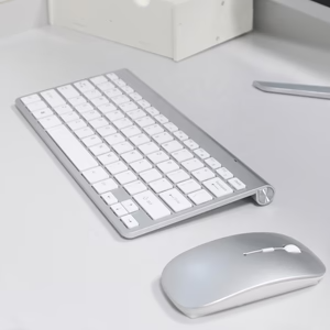 Ultra-Slim Wireless Keyboard &amp; Mouse Combo – Rechargeable with Nano Receiver