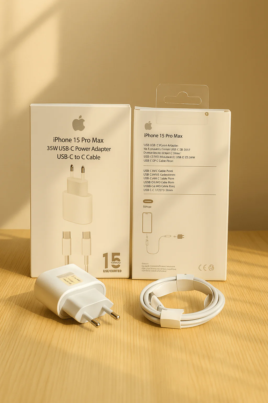 35W USB-C Power Adapter Set for iPhone – Fast Charging with USB-C Cable
