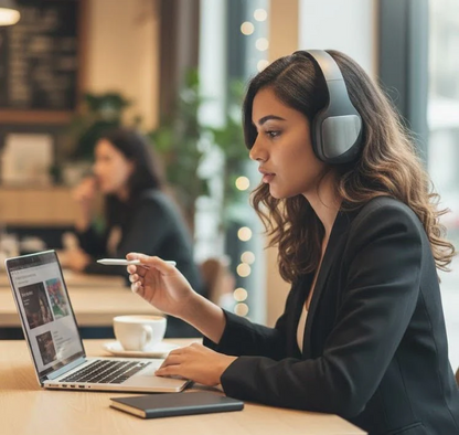 Wireless Bluetooth Headphones with Hi-Fi Audio – Comfortable Over-Ear Design